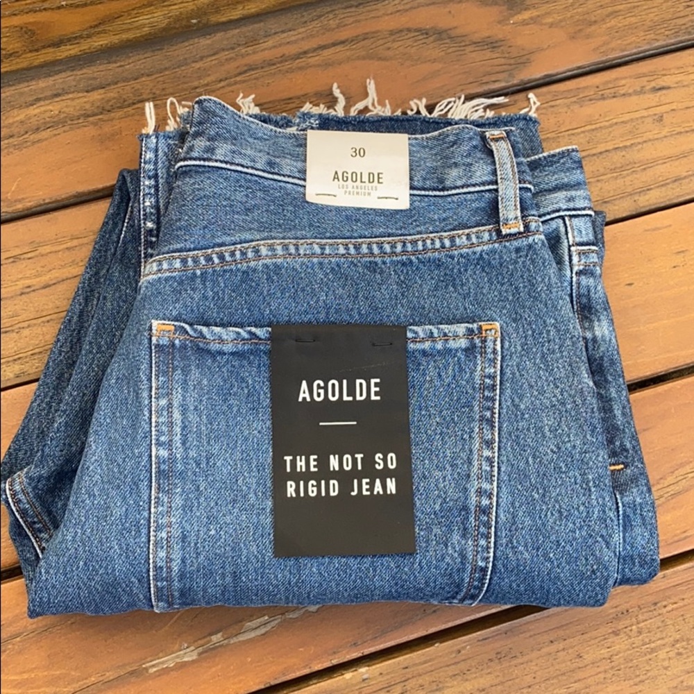 Brand new Agolde Riley Crop High Rise Straight